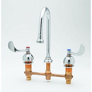 T&S Brass Widespread Medical Bathroom Faucet with Double Handles