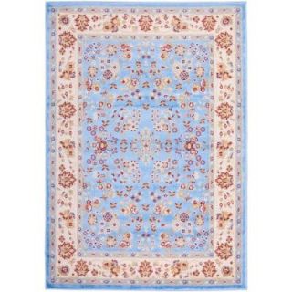 Well Woven Miami Bijar Classic Blue 8 ft. 2 in. x 9 ft. 10 in. Traditional Area Rug 84767