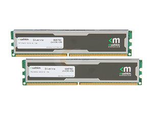Mushkin Enhanced Silverline 4GB (2 x 2GB) 240 Pin DDR2 SDRAM DDR2 800 (PC2 6400) Desktop Memory Model 996760