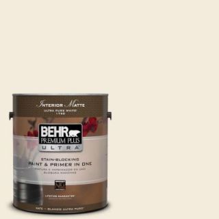 BEHR Premium Plus Ultra 1 gal. #BWC 02 Confection Matte Interior Paint 175001