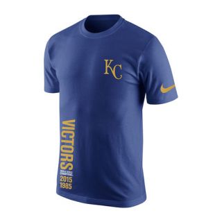 Nike Kansas City Royals Royal 2015 World Series Champions Trophy Collector T Shirt