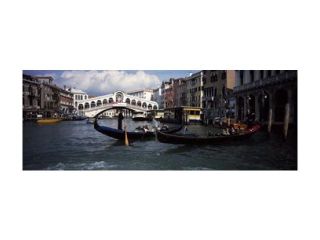 Tourists on gondolas, Grand Canal, Venice, Veneto, Italy Poster Print by Panoramic Images (36 x 12)