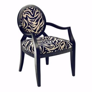 Home Decorators Collection Siena Black Zebra 24.5 in. W Chair 6962200210