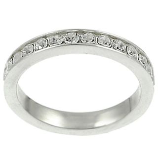 Journee Collection Round CZ Bridal & Engagement Eternity Ring