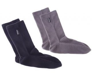 Set of 2 Comfortemp Anti Static Microfleece Socks —