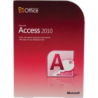 Microsoft Access 2010 Database Software 077 05753