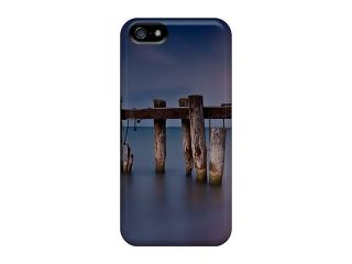 Durable Protector Cases Covers With Old Pier In A Misty Sea Under A Moon Hot Design For Iphone 5/5s