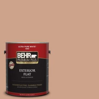 BEHR Premium Plus 1 gal. #PMD 76 Sienna Buff Flat Exterior Paint 440001