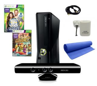 Xbox 360 Slim 4GB Kinect Bundle w/ 2 Games& More —