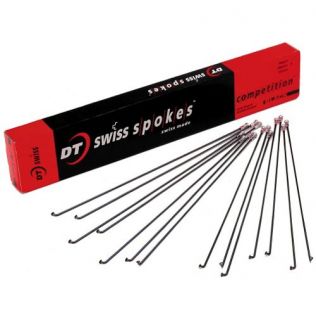 DT Swiss Competition DB Black Spokes   18 Pack