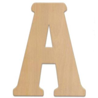 Jeff McWilliams Designs 23 in. Oversized Unfinished Wood Letter (A) 300330