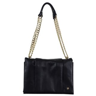 Halston Leather Chain handle Shoulder Bag   17187962  