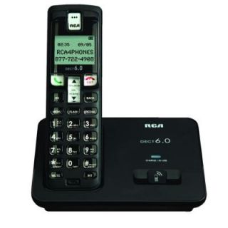 RCA DECT 6.0 Cordless with Built In Caller ID RCA 2101 1BKGA
