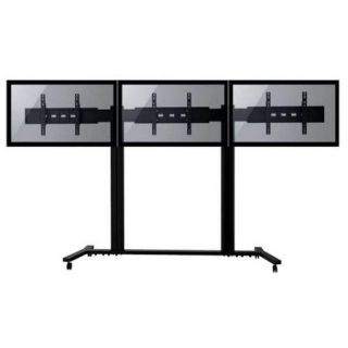 TygerClaw Mobile TV Stand for Three 30" 60" Flat Panel TV