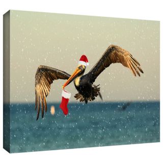 Lindsey Janich Christmas Pelican1 Gallery Wrapped Canvas   16211074