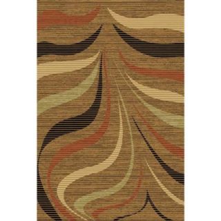 LA Rug Top View of the Zebra mostly Light Brown Crown Collection 5 ft. x 7 ft. 3 in. indoor area Rug RUCROW0507 865/40