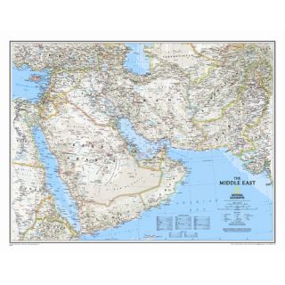 National Geographic Maps Middle East Wall Map