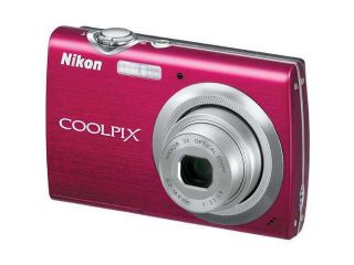Nikon COOLPIX S230 Gloss Red 10.0 MP 3X Optical Zoom Digital Camera