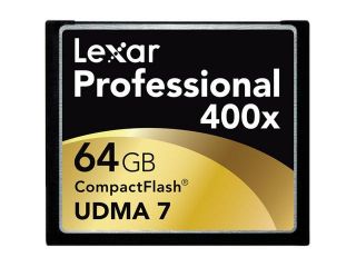 Lexar Media Professional 64 GB CompactFlash (CF) Card   1 Card/1 Pack