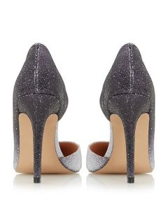 Head Over Heels Clarrice semi d`orsay high court shoes Silver