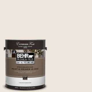 BEHR Premium Plus Ultra 1 gal. #W B 710 Almond Cream Flat Exterior Paint 485001