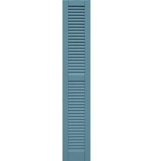 Winworks Wood Composite 12 in. x 69 in. Louvered Shutters Pair #645 Harbor 41269645
