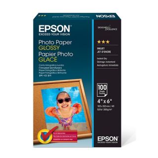 Epson 100 ct Premium Photo Paper 4 x 6   White (S042038)