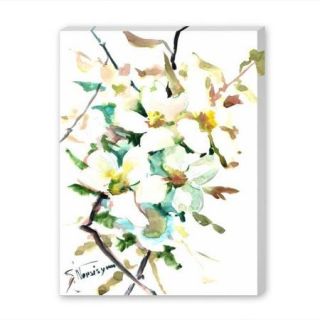 Americanflat Dogwood Flowers 2 Painting Print on Wrapped Canvas