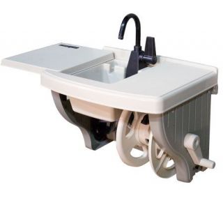 Outdoor Sink with Hose Reel —