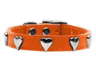 Mirage Pet Products 83 15 14OR Heart Leather Orange 14