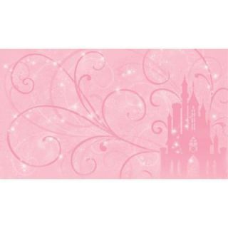 RoomMates 72 in. x 126 in. Disney Princess Scroll Castle Chair Rail Pre Pasted Wall Mural JL1316M