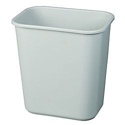 Rubbermaid Durable Polyethylene Wastebasket 7 Gallons 26.5L Gray