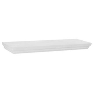 Home Decorators Collection 23.6 in. W x 7.5 in. D x 1.77 in. H White Profile MDF Floating Shelf 9084634