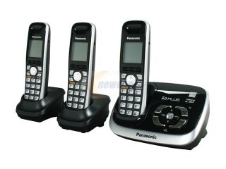 Open Box: Panasonic KX TG6533B 1.9 GHz Digital DECT 6.0 3X Handsets Cordless Phone with Answering Machine