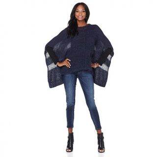 DKNY Jeans Eyelash Sweater Poncho   7776967