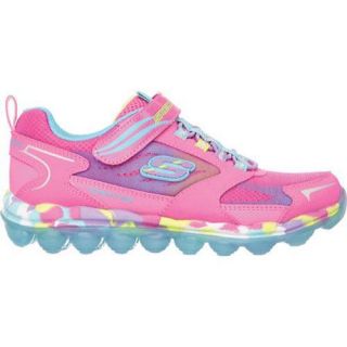 Girls Skechers Skech Air Bounce Ups Sneaker Neon Pink/Multi