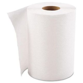 Betty Mills 350HB Hardwound Roll Towels, 1 ply, White, 8" X 300 Ft, 12 Rolls/carton