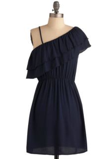 Blue Sleek Dress  Mod Retro Vintage Dresses
