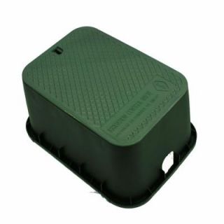 DURA 15 in. x 21 in. x 12 in. Deep Rectangular Valve Box in Green Body and Lid 151