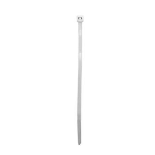 GE 4 in. Plastic Cable Ties   Clear (100 Pack) 51225