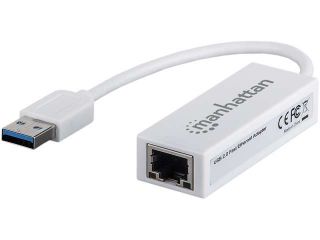 MANHATTAN 506731 Hi Speed USB 2.0 to Fast Ethernet Adapter 10/ 100Mbps USB 2.0 1 x RJ45