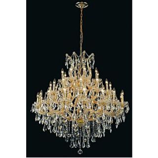Elegant Lighting Maria Theresa 37 Light  Chandelier; Gold / Crystal (Clear) / Royal Cut