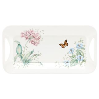 Butterfly Meadow Melamine Footed Serving Tray