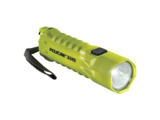PELICAN 3315C Y Flashlight, LED, ABS, AA, Yellow, 110 Lm