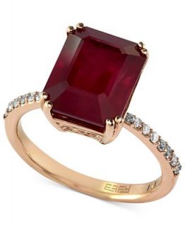 Rosa by EFFY Ruby (5 3/8 ct. t.w.) and Diamond (1/6 ct. t.w.) Square