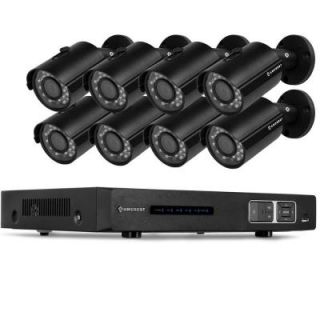 Amcrest 720P Tribrid HDCVI 8CH 2TB DVR Security Camera System with 8 x 1MP Bullet Cameras, Black AMDV7208M 8B B