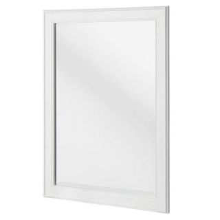 Home Decorators Collection Gazette 32 in. L x 24 in. W Framed Wall Mirror in White GAWM2432