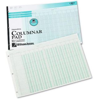 Wilson Jones Accounting Pad/13 8 Unit Columns, 11 x 16 3/8, 50 Sheet Pad