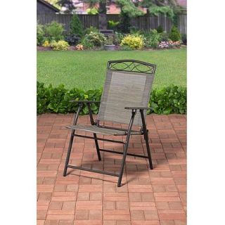 Mainstays Parksburg Outdoor Folding Sling Chair, Tan