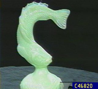 Fenton Art Glass Fish Paperweight —